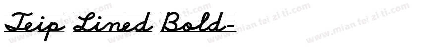 Teip Lined Bold字体转换